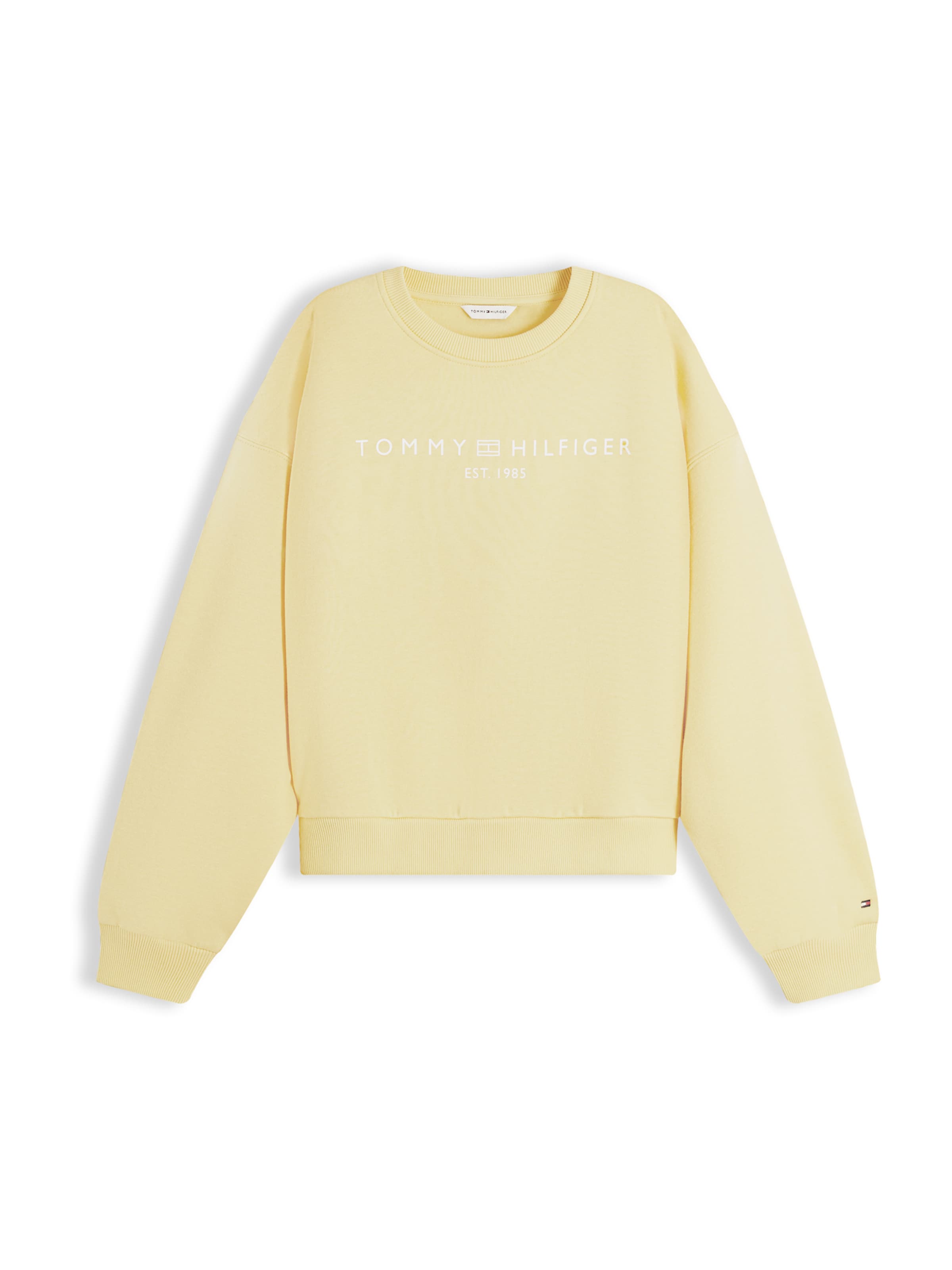 TOMMY HILFIGER Суичър в жълто: отпред