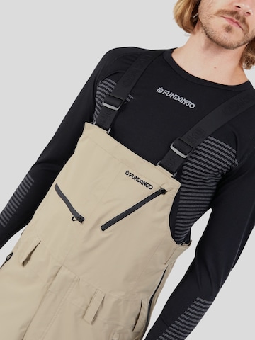Fundango Regular Skihose 'Benton 3L Bib' in Beige