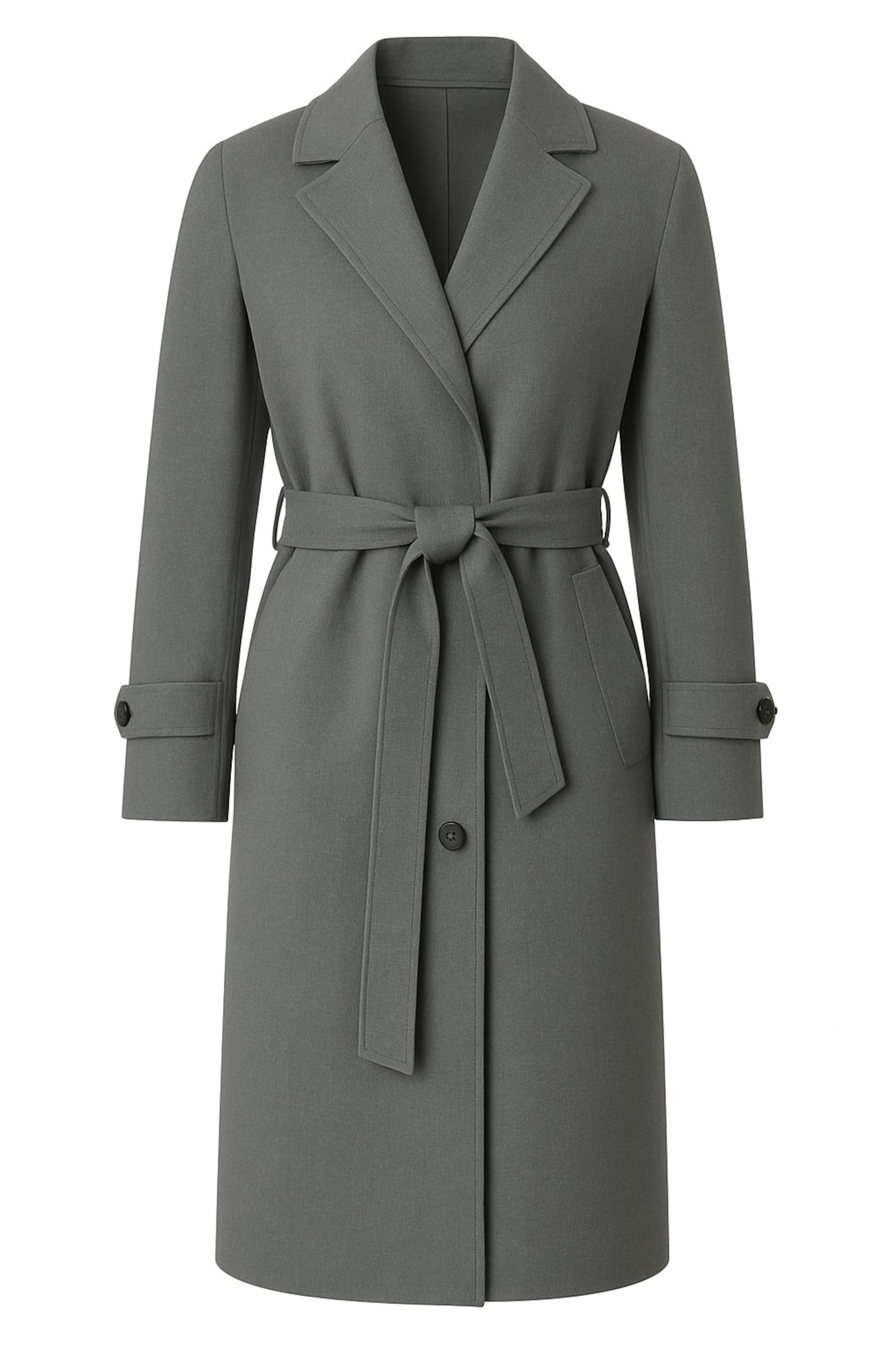 MANUKA Between-seasons coat in M-L in Dark grey, Item view