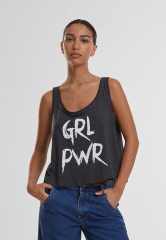 Merchcode Top in Grey: front