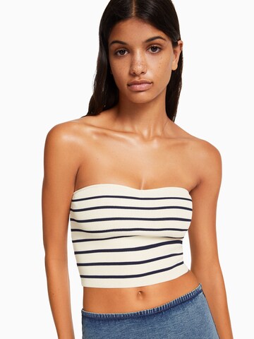 Bershka Top in Weiß