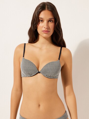 CALZEDONIA T-Shirt Bikinitop in Gold: Vorderseite