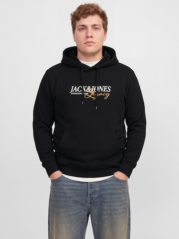 Jack & Jones Plus Mikina 'JJJade' – modrá: přední strana