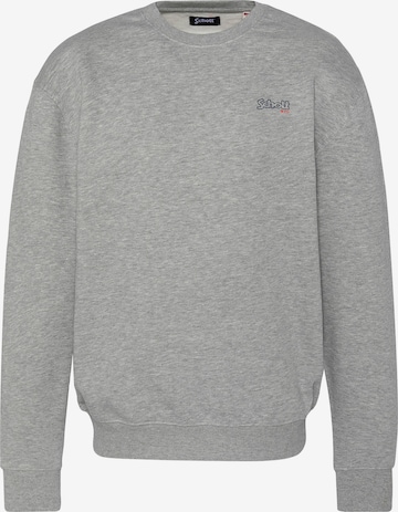 Sweat-shirt Schott NYC en gris : devant