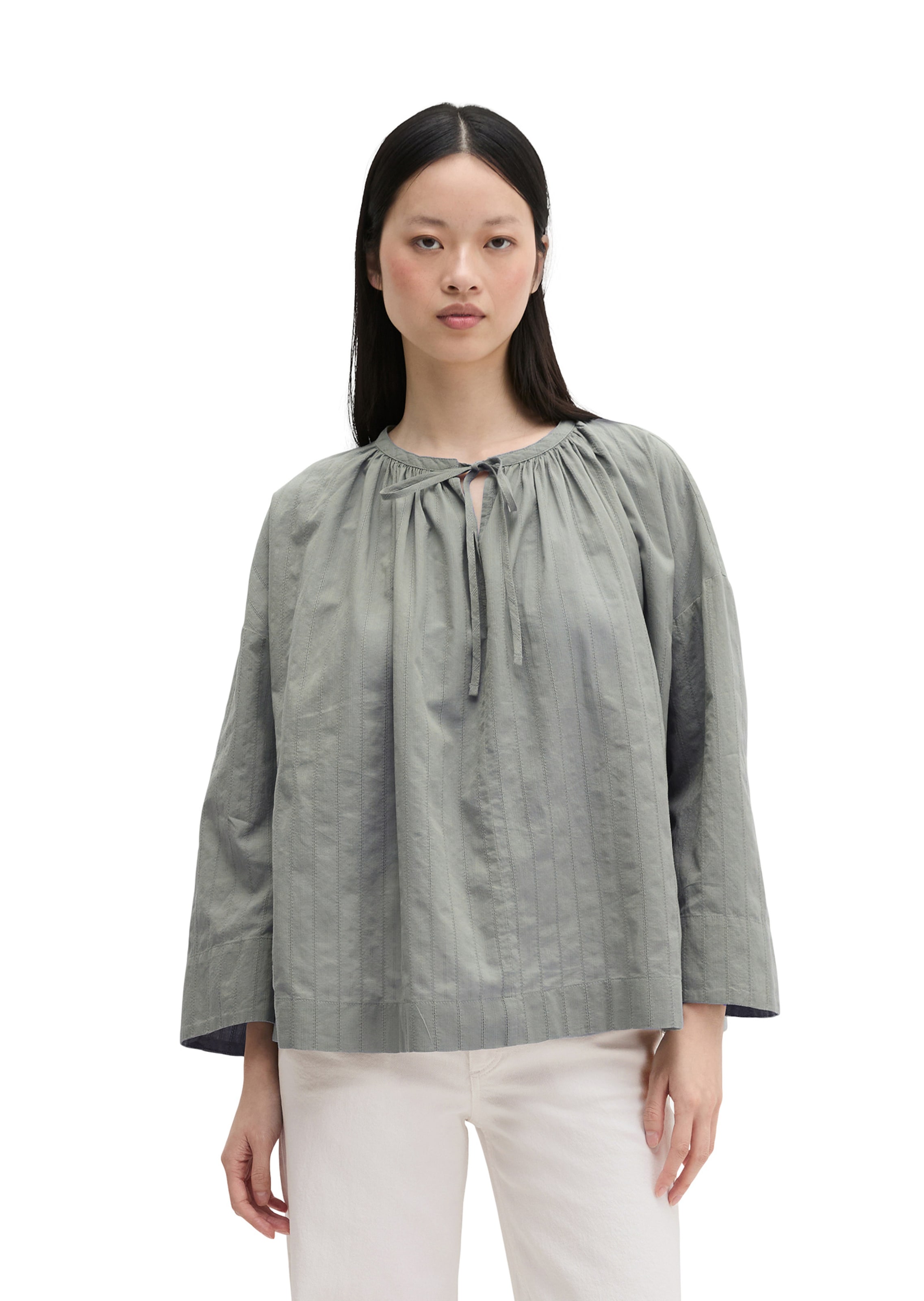 Marc O'Polo Bluse in Grau: Vorderseite