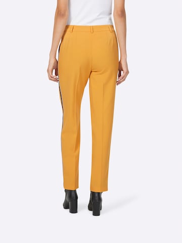 heine Regular Trousers with creases in Orange