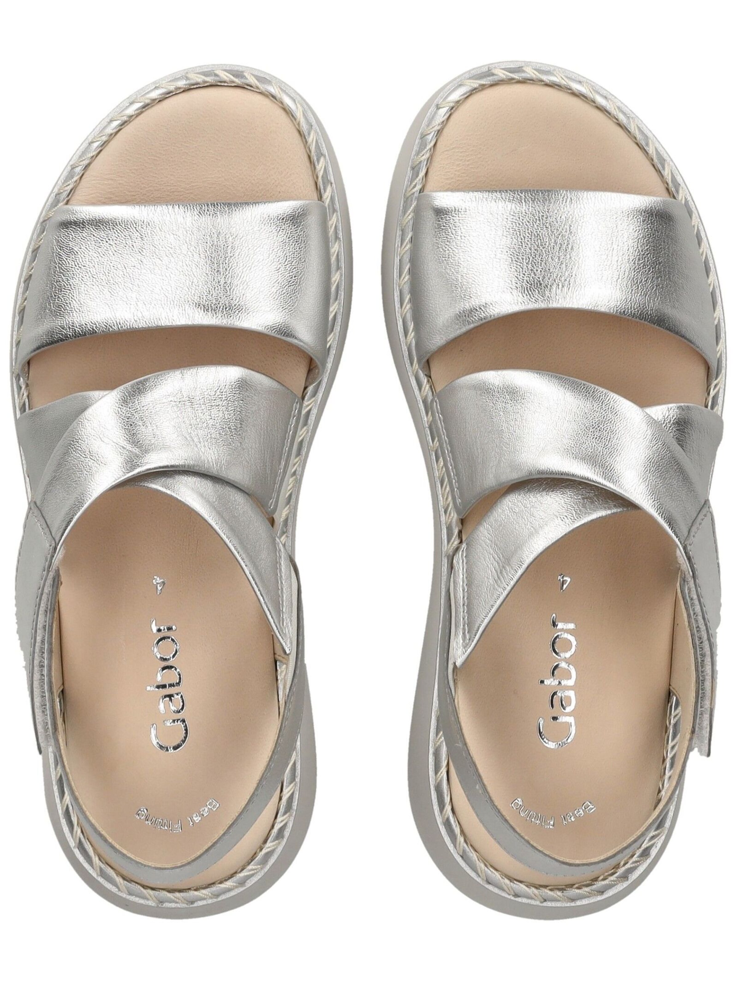 GABOR Sandale in Silber