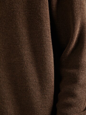 JACK & JONES Knit Cardigan 'JPRBLABUSHWICK' in Brown