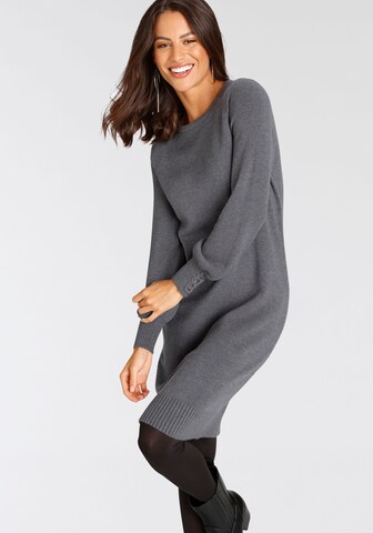 LAURA SCOTT Knitted dress in Grey