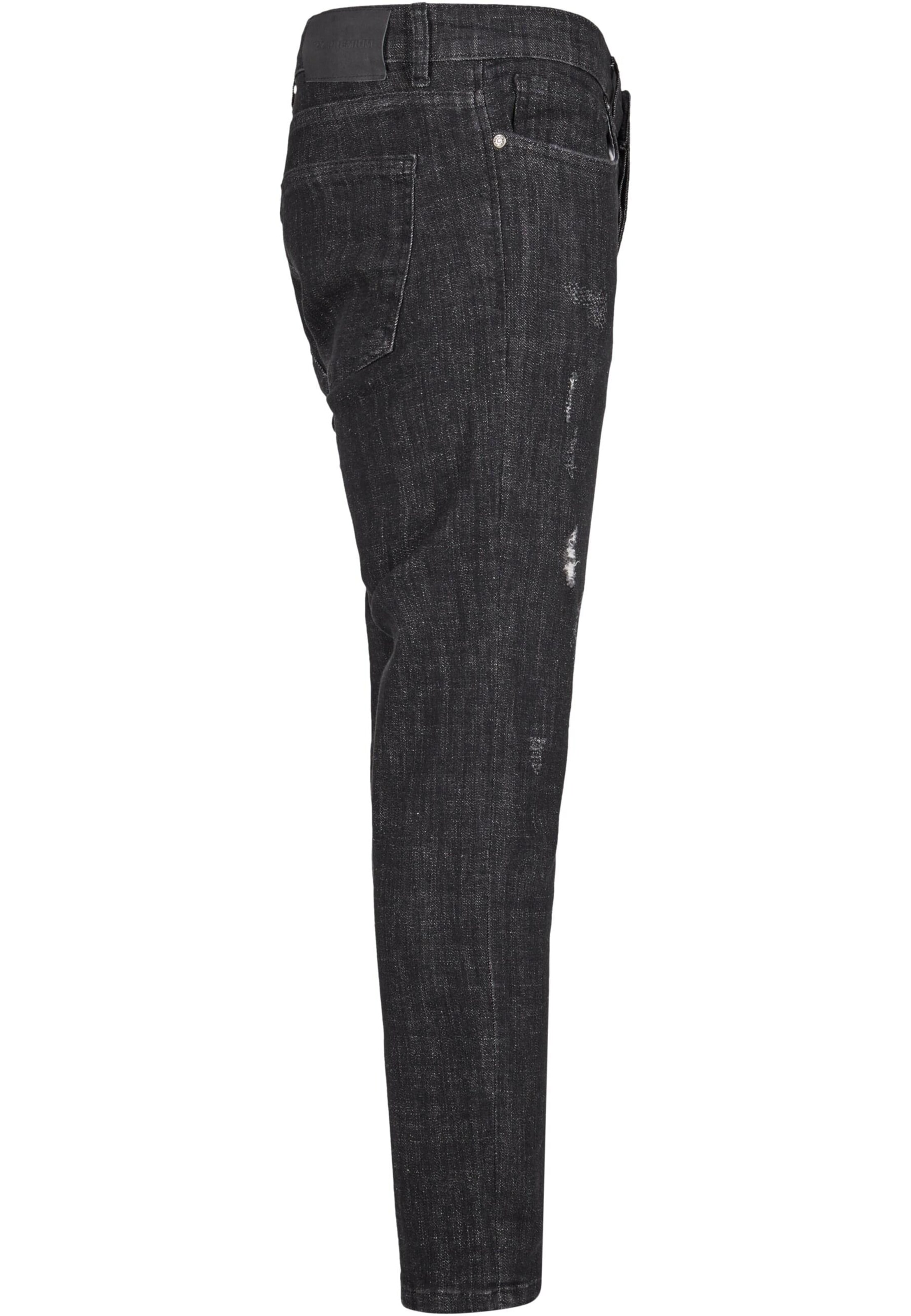 Tapered Jeans di 2Y Premium in nero