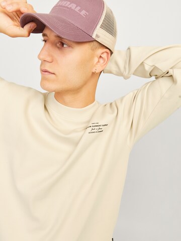 JACK & JONES Sweatshirt 'JPRCCCHAD' in Beige