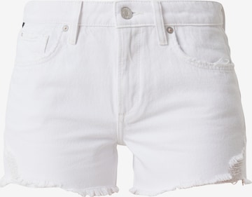 QS Slimfit Shorts in Weiß: predná strana