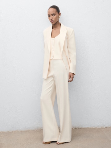 MANGO Kostymväst 'IGUANA' i beige