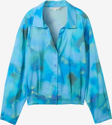 TOM TAILOR DENIM Blouse in Blauw: voorkant