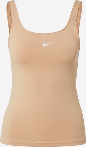 Nike Sportswear Top - bézs: elől