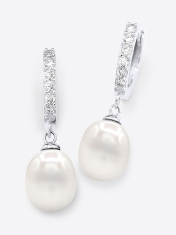 Orecchini 'Madrague' di Ateliers Saint Germain in bianco: frontale