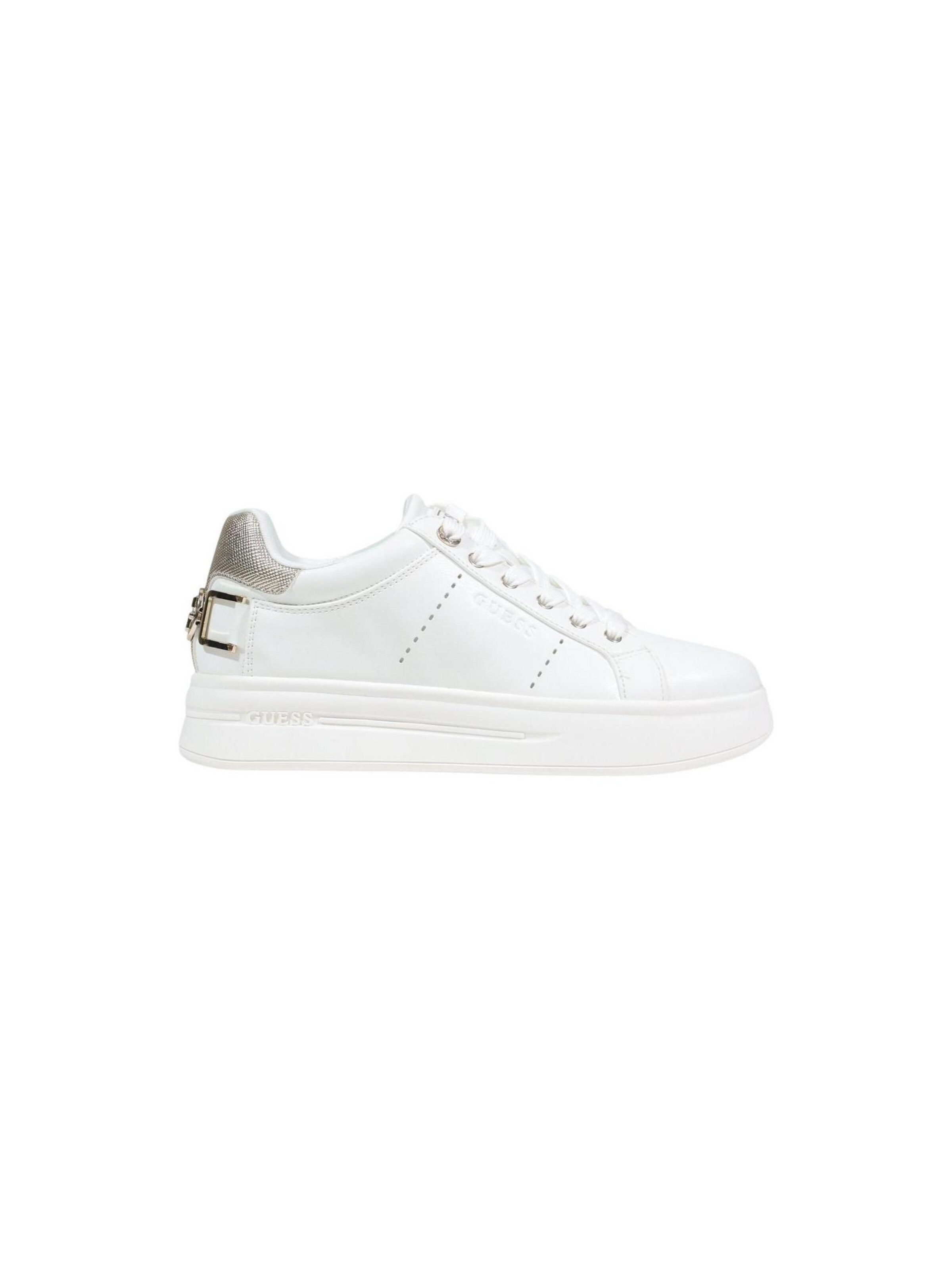 Sneaker bassa 'WESLI FLPWES ELE12' di GUESS in bianco: frontale