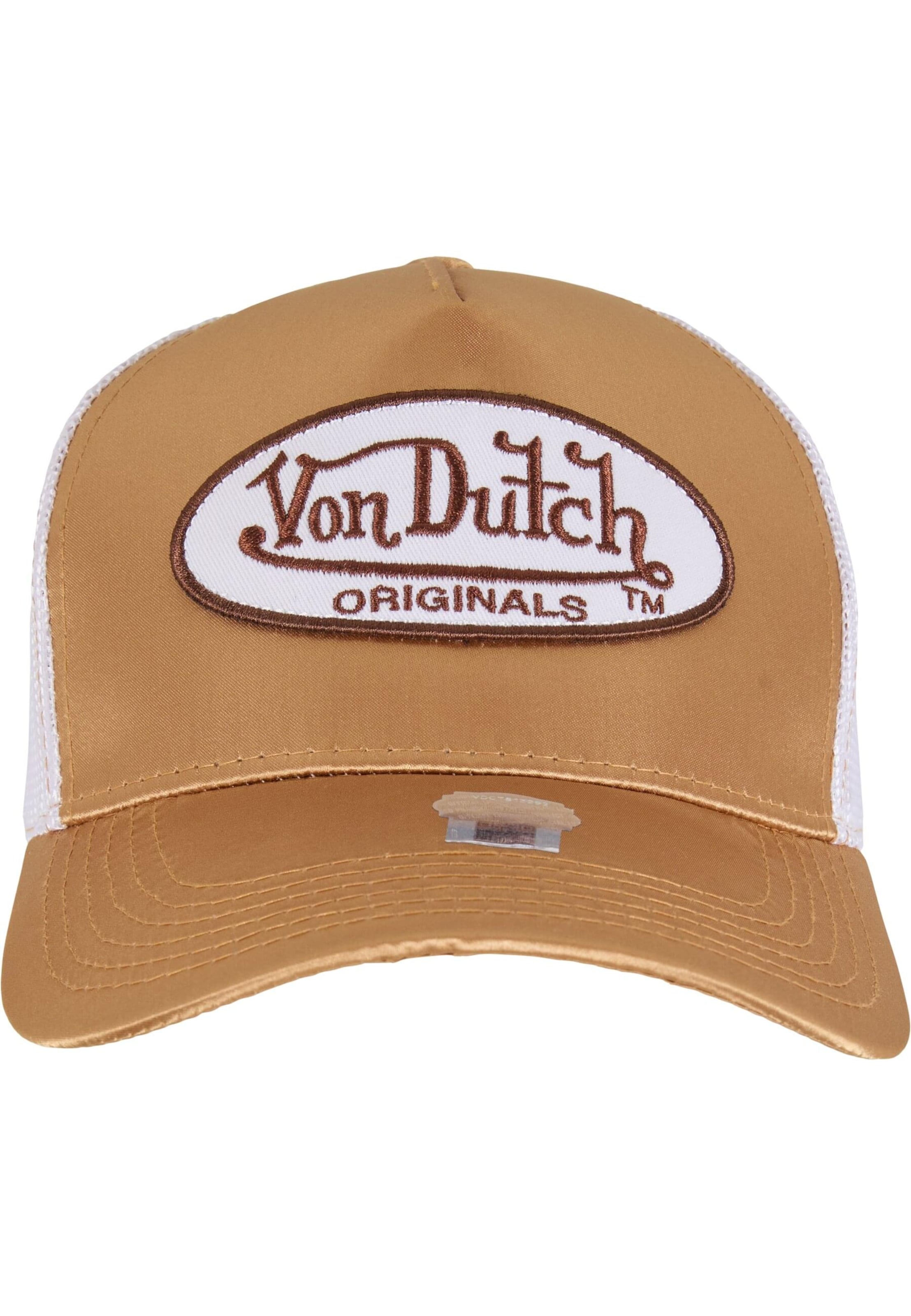 Von Dutch Originals Pet 'Cary' in Bruin: voorkant