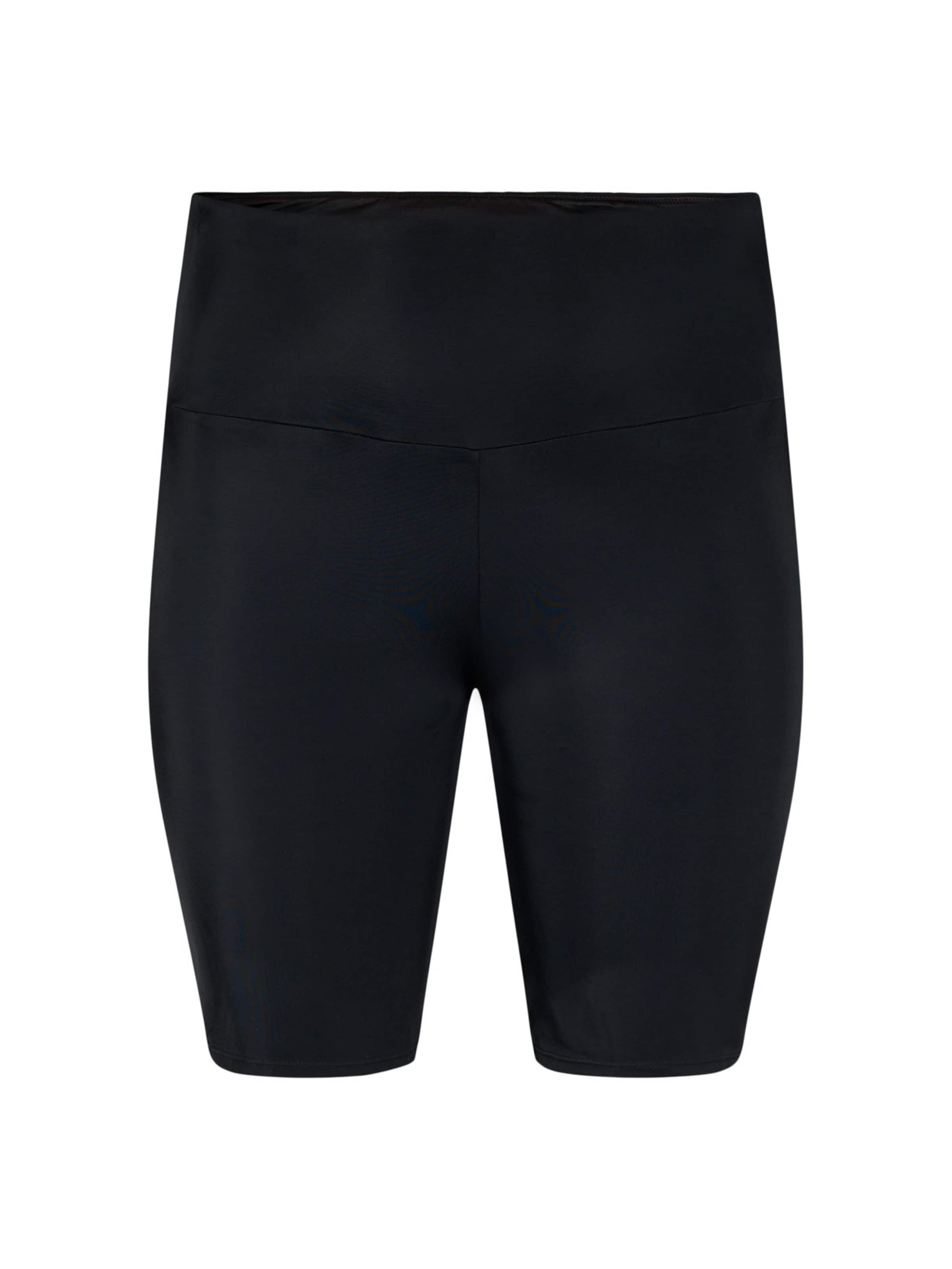 Zizzi Долнище на бански тип бикини 'SBASIC' в черно: отпред