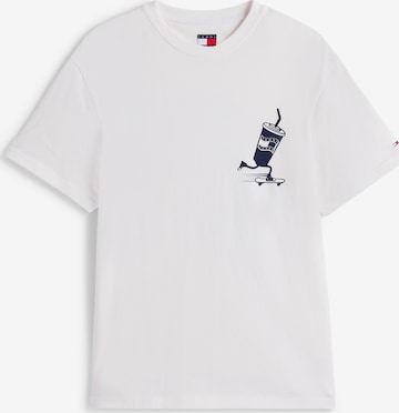 T-Shirt Tommy Jeans en blanc : devant