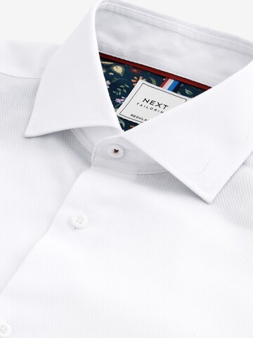 Next Regular fit Button Up Shirt in White
