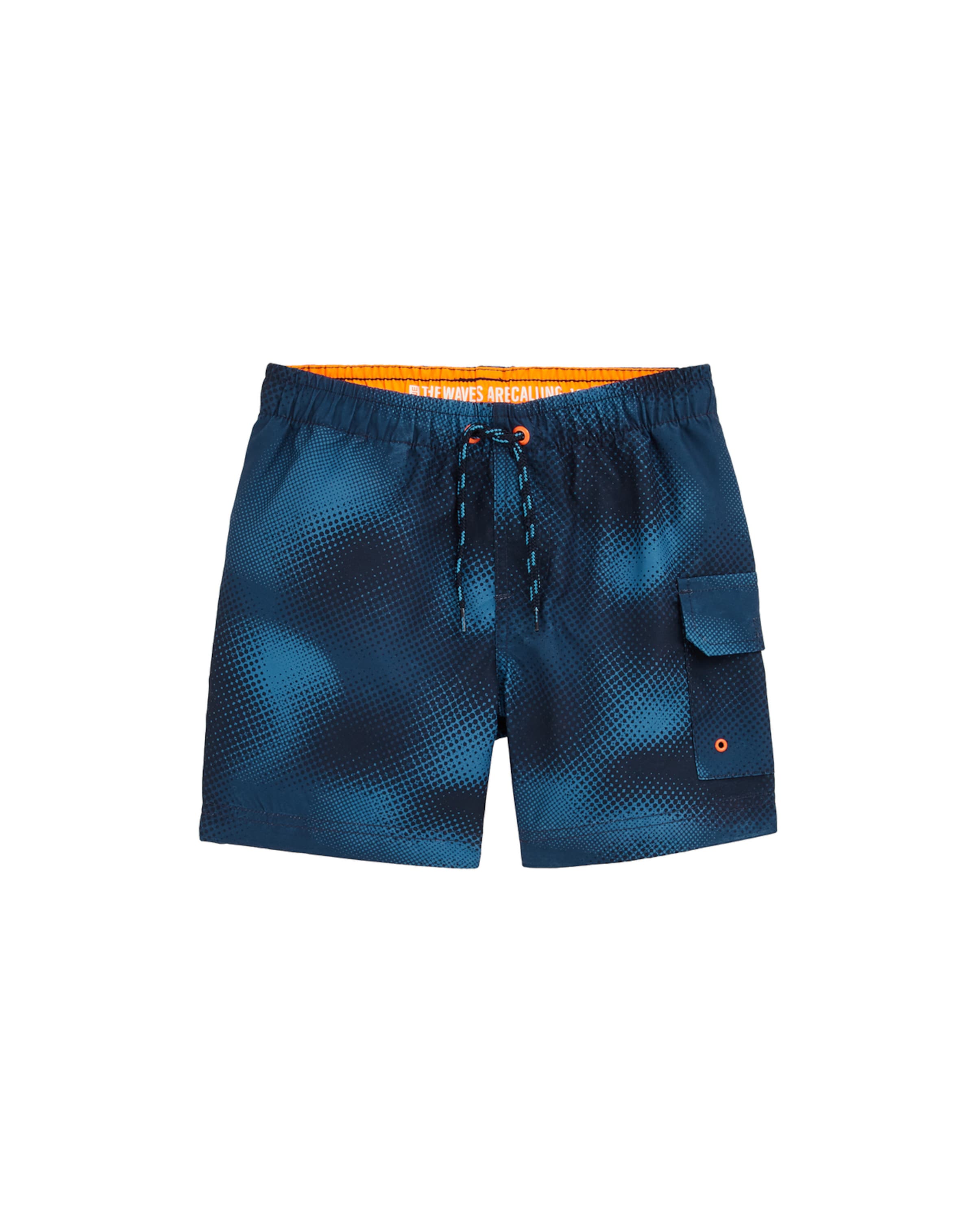 WE Fashion Plavecké šortky – modrá: přední strana