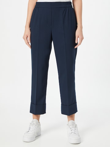 ESPRIT Regular Trousers with creases in Blue: front