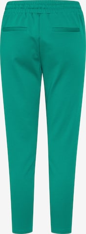 ICHI Slim fit Pleat-front trousers 'KATE' in Green