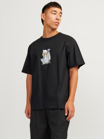 JACK & JONES - Camiseta 'JORBrooklyn' en negro: frente