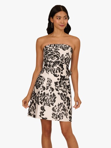 Adrianna Papell Cocktail dress 'Strapless Mikado Short Dress' in White: front