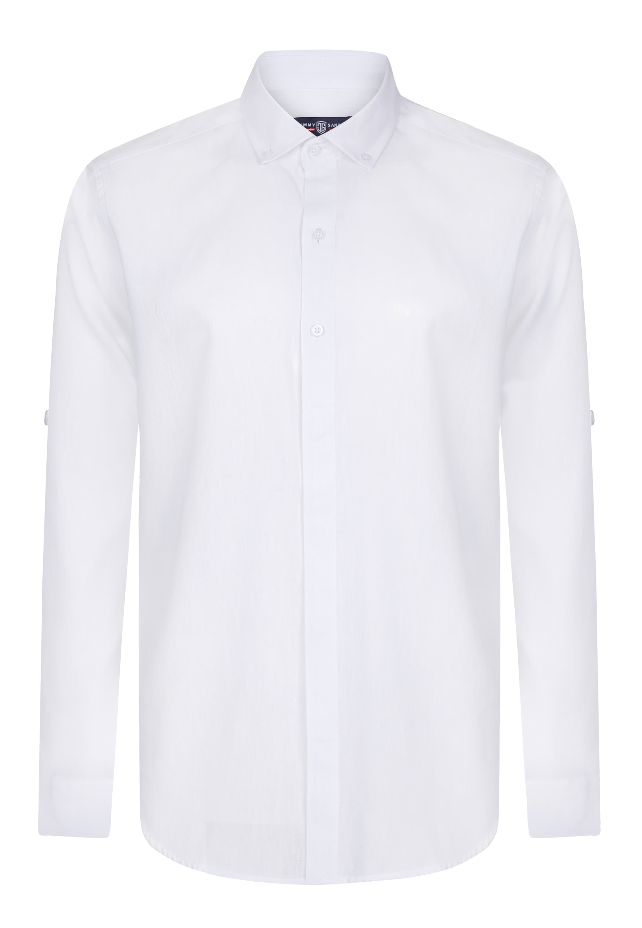 Regular fit Camicia di Jimmy Sanders in bianco: frontale