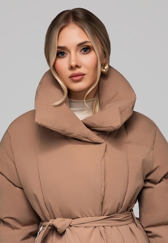 Ombre Winterjas in Bruin