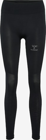 Hummel Skinny Sportsbukser i sort: forside