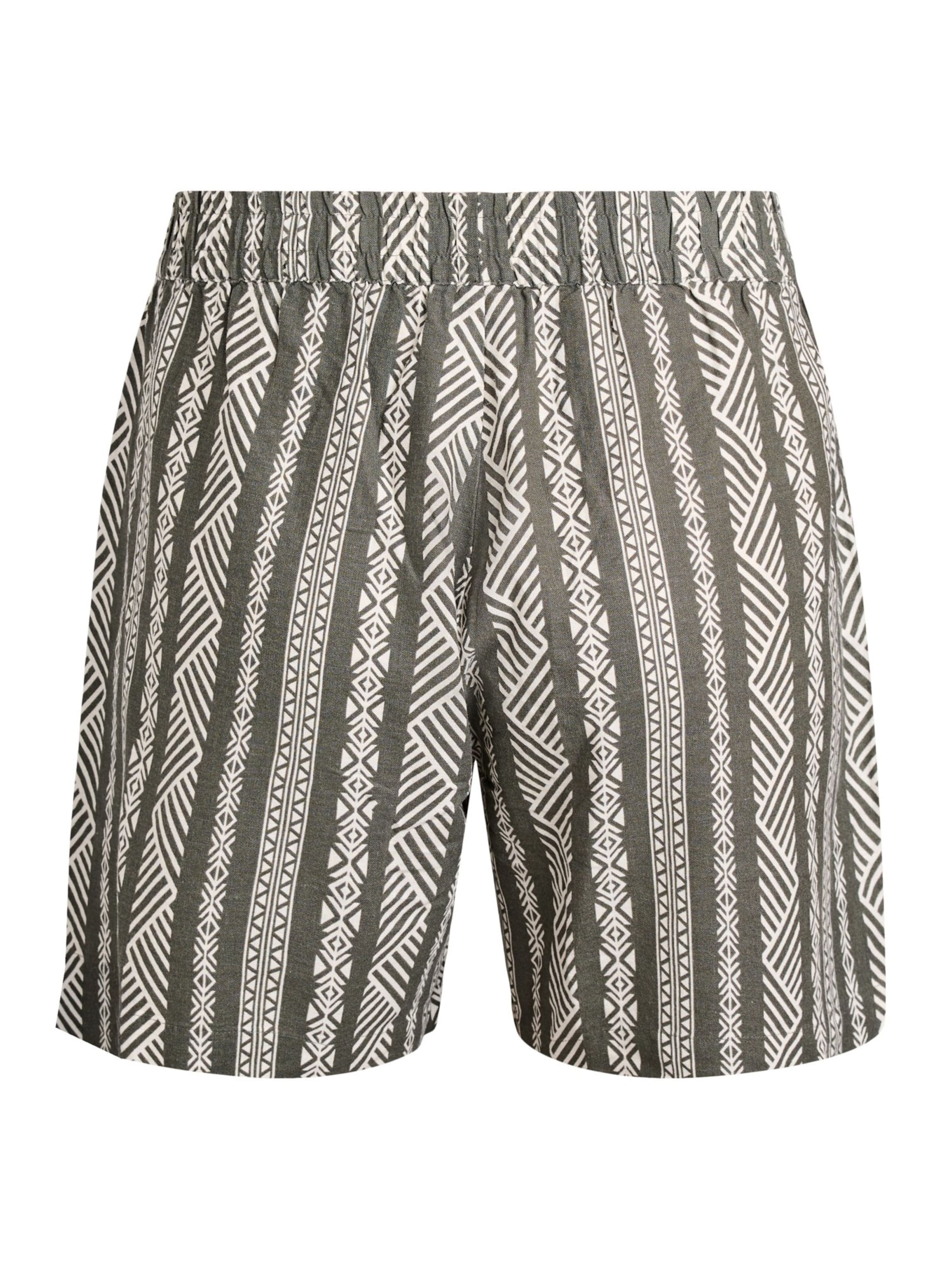 Zizzi Regular Trousers 'VBITTEN' in Green