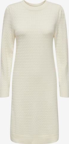 ONLY Knitted dress in White: front