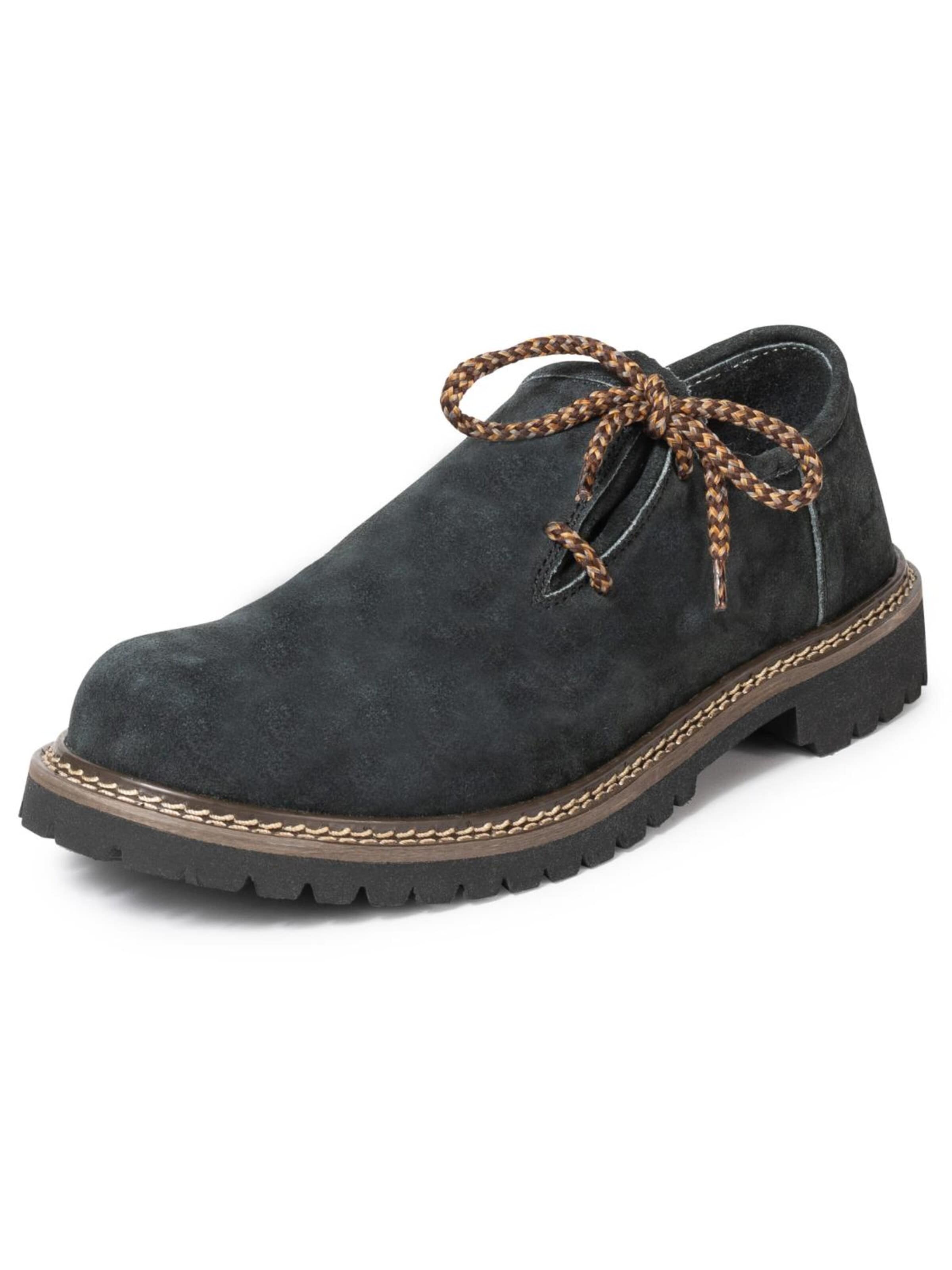 Paulgos Traditional Shoes 'PAULGOS Trachtenschuhe Echt Leder Haferlschuhe Haferl in 4 Farben Gr. 39-47' in Grey: front