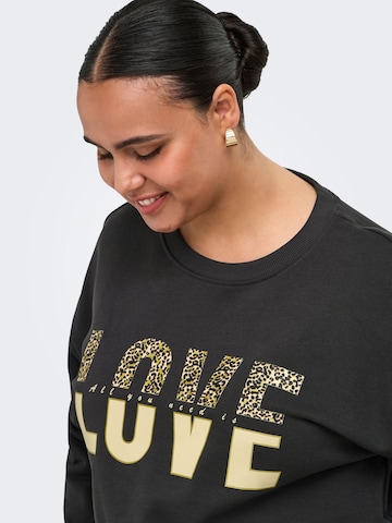 ONLY Carmakoma Sweatshirt 'CARTAMMIE' in Grijs