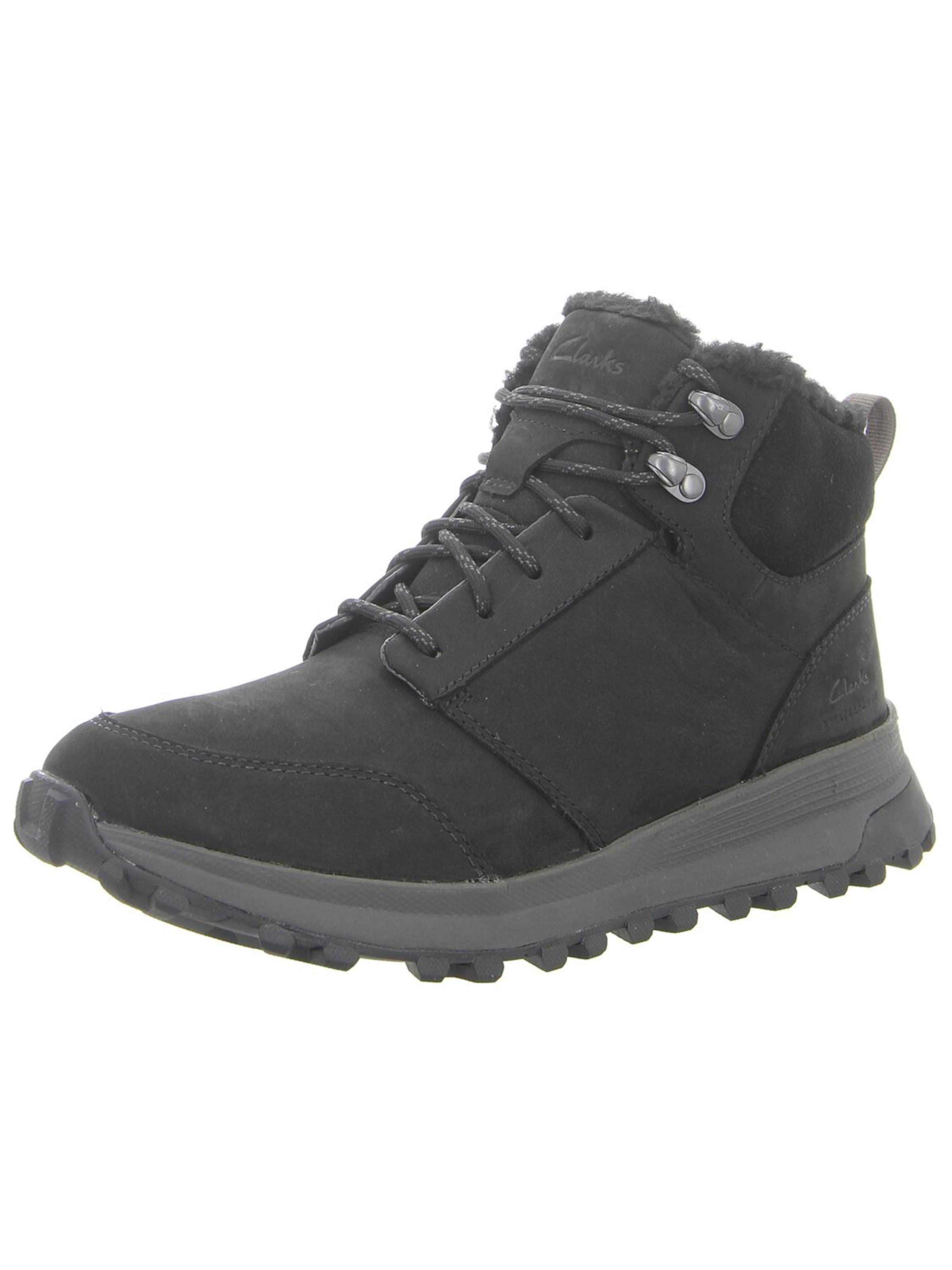 CLARKS Boots 'Herren Stiefelette 26178660 Rauleder in schwarz' in Black: front
