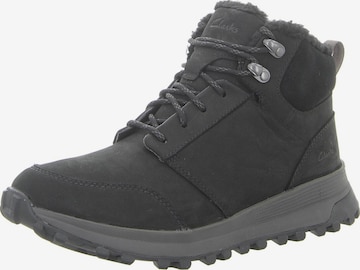 Boots stringati di CLARKS in nero: frontale