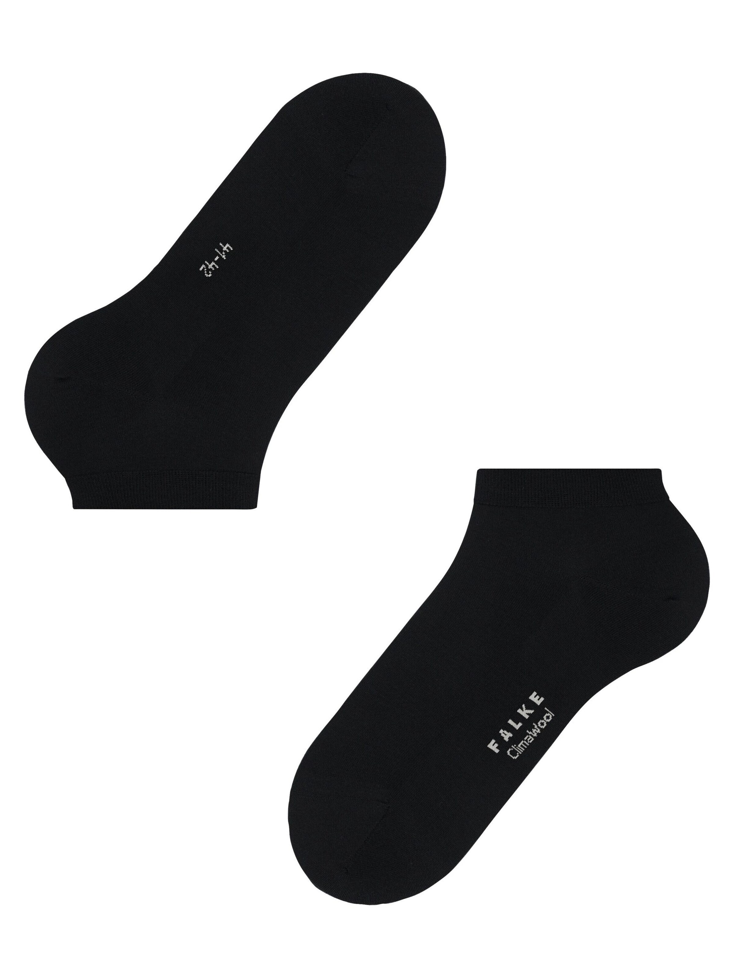 FALKE Socks 'ClimaWool' in Black