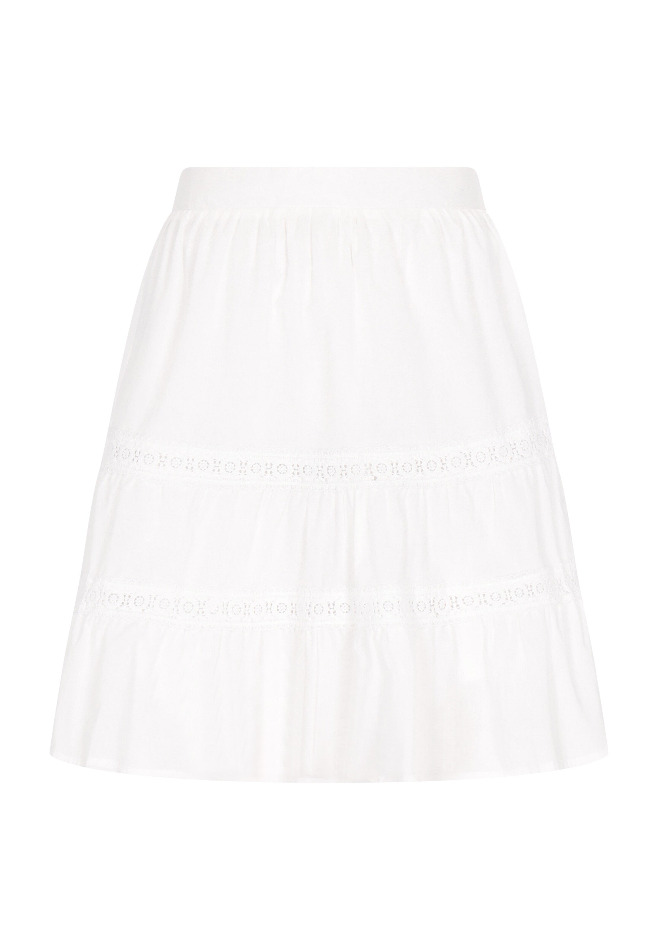 IZIA Spódnica 'Festival' w kolorze biały: przód