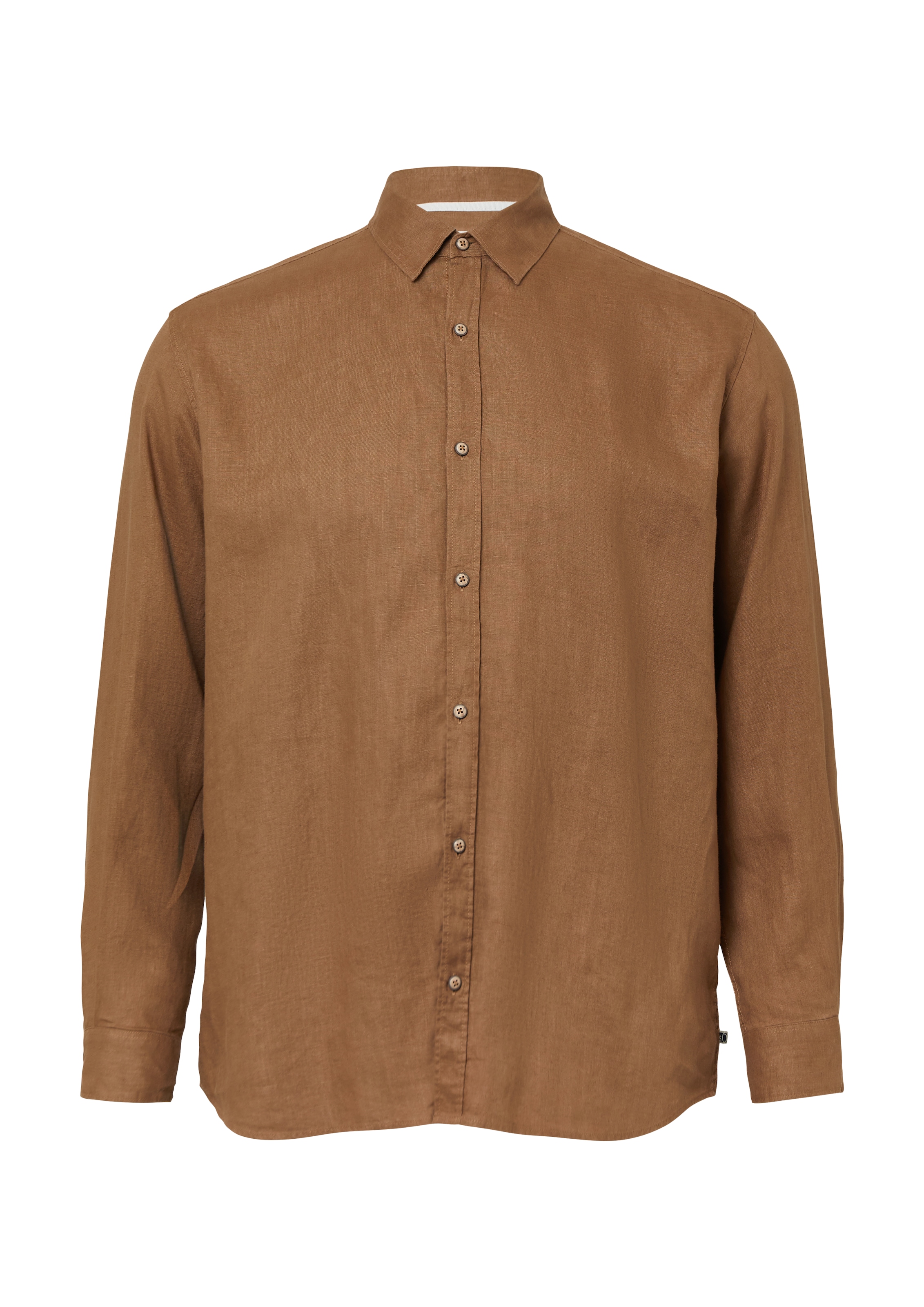 s.Oliver Men Big Sizes Hemd in Braun: Vorderseite