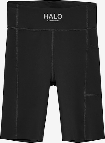 HALO Skinny Sportbroek in Zwart: voorkant