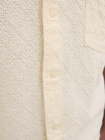 JACK & JONES Comfort fit Button Up Shirt in White