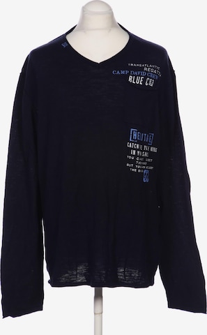 CAMP DAVID Sweater & Cardigan in XXXL in Blue: front