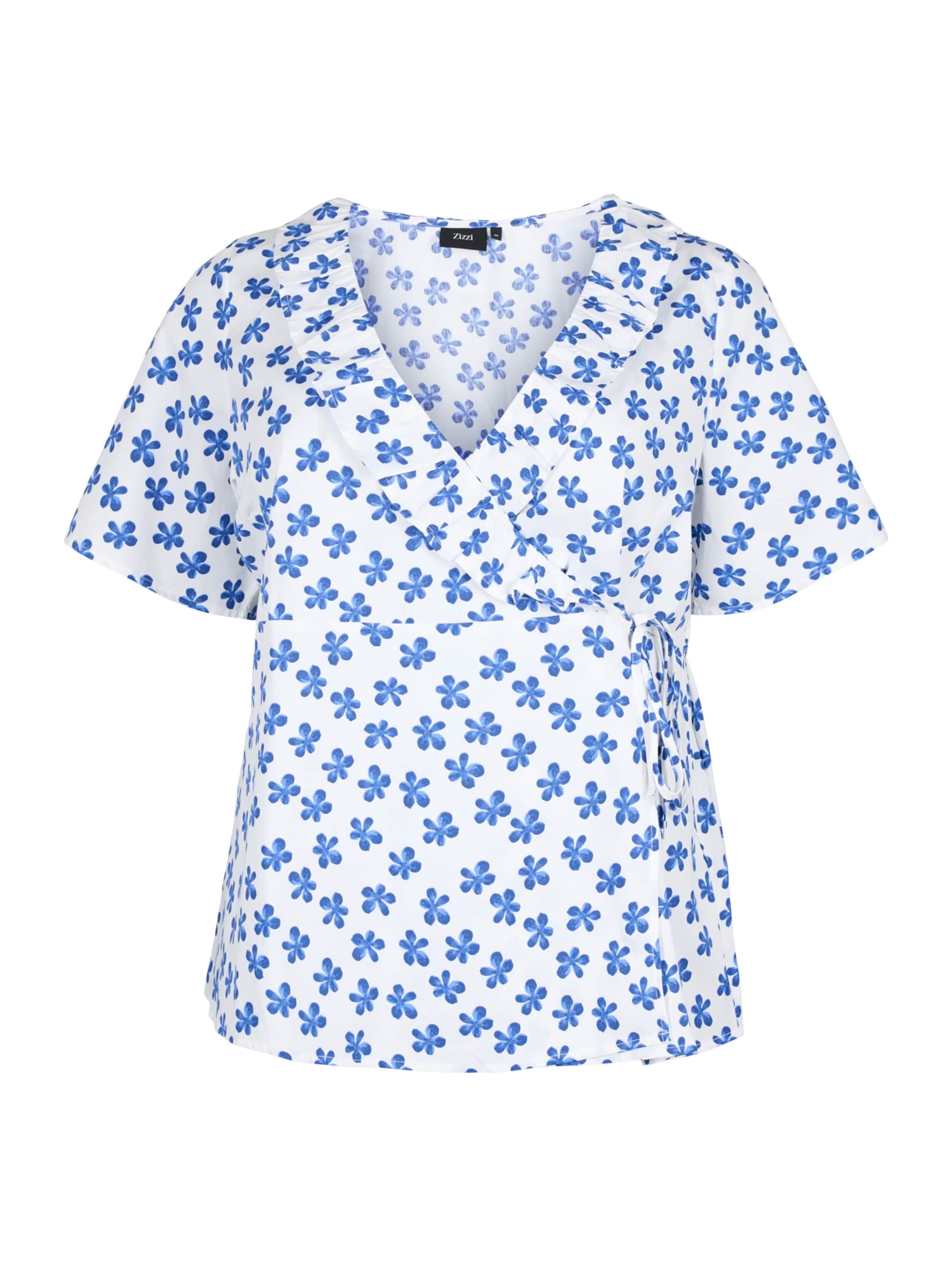 Zizzi Bluse 'Lola' in Weiß: Vorderseite