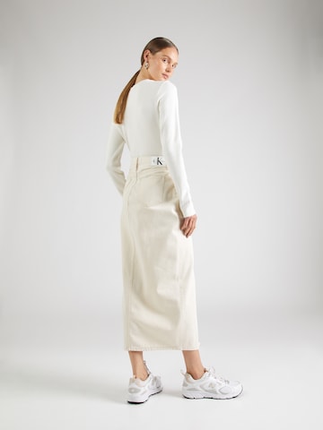 Calvin Klein Jeans Sukně – bílá