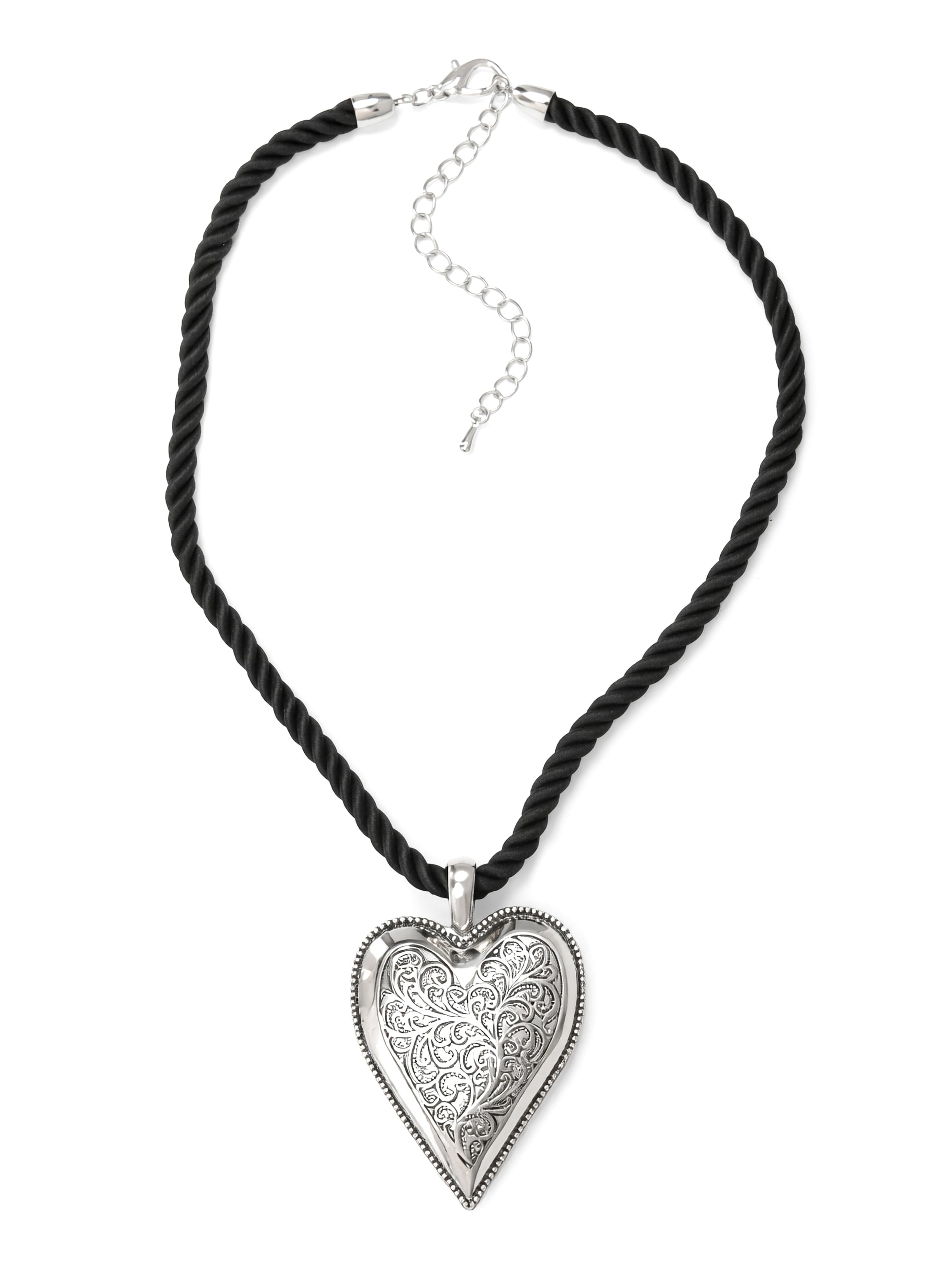 Allgäu Rebell Necklace 'Traude' in Black: front