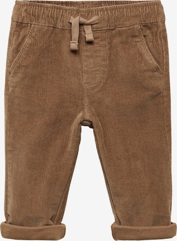 MANGO KIDS Regular Pants 'MORITZ' in Brown: front
