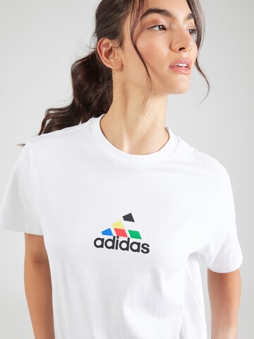 balta ADIDAS SPORTSWEAR Sportiniai marškinėliai 'TIRO'
